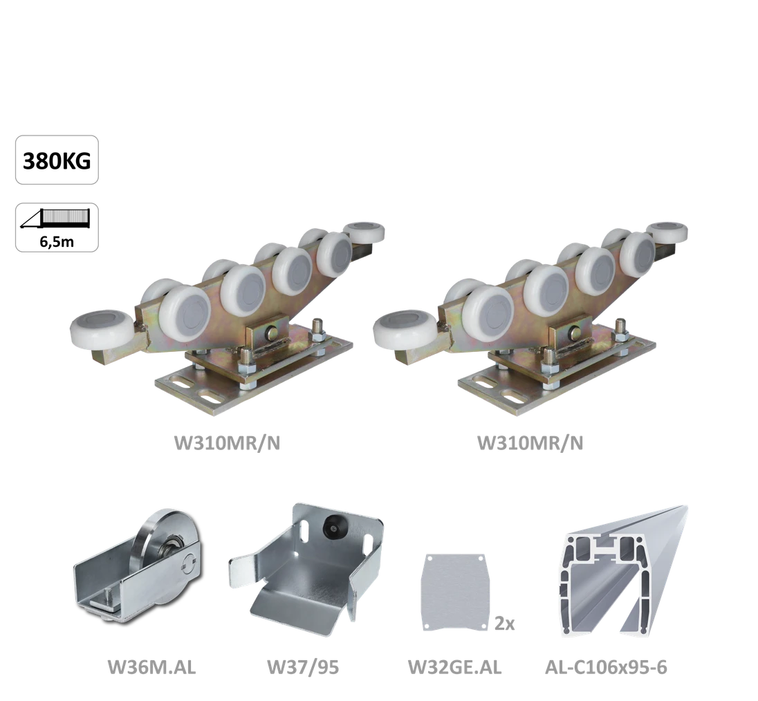Samonos do 360 kg/6 m, profil 95 x 106  mm, hliník