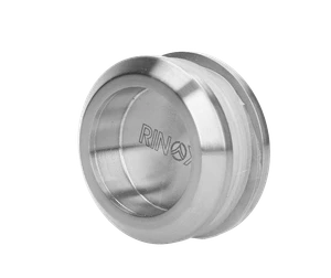 Madlo na dvere ø 58 mm, sklo 8 - 12 mm, brúsená AISI 304 - slide 0