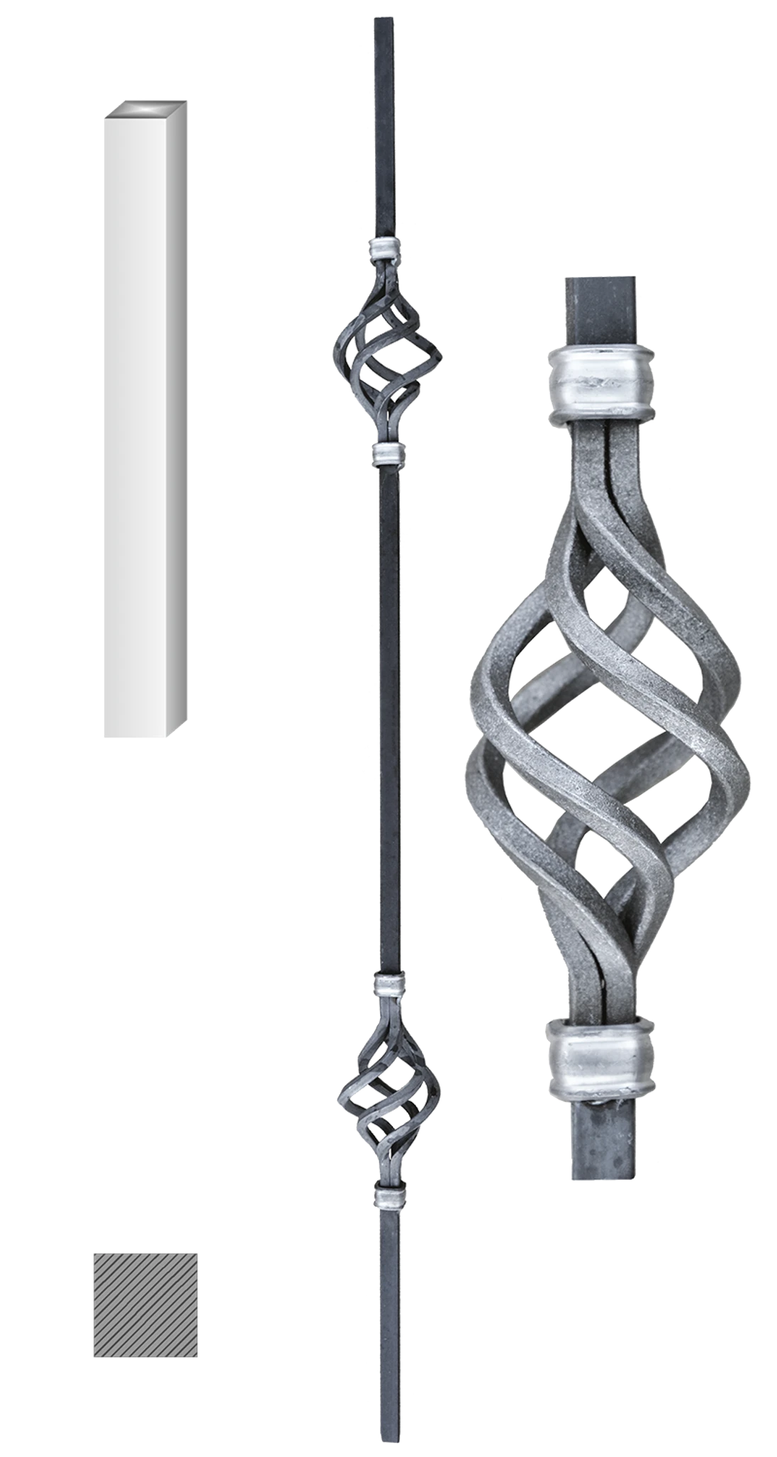 Tyč 12 x 12 mm, 60 x 900 mm