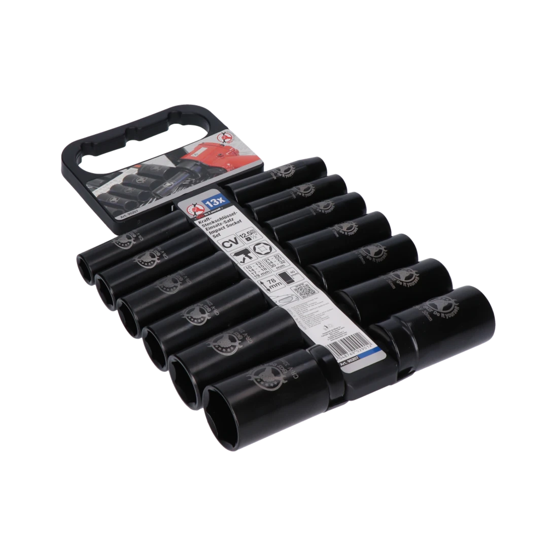 Sada nadstavcov na rázový uťahovák 1/2`, 10-32 mm, 13 ks