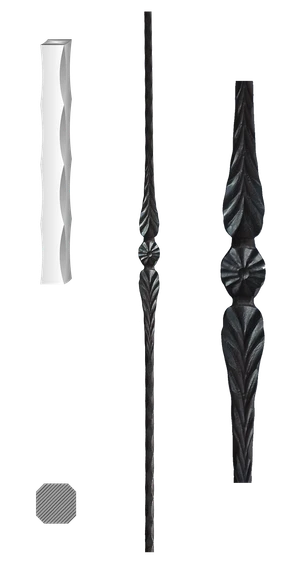 Tyč 12 x 12 x 900 mm, ozdobná - slide 0