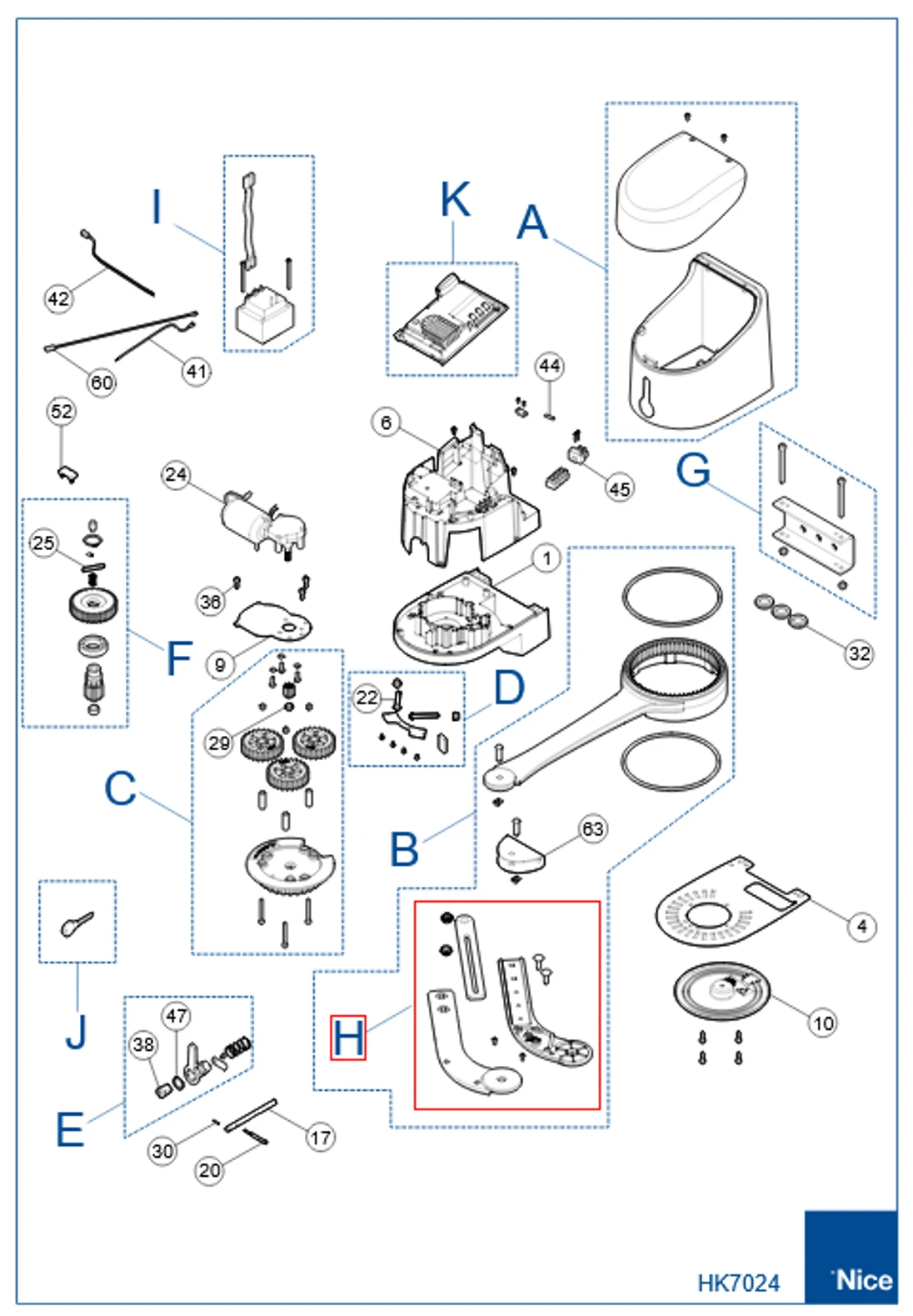 POA2 kit konců ramene pro HYKE