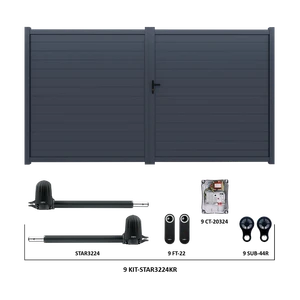 Krídlová brána, hliníková, 4000 x 1788 mm s pohonom STAR3224KR - slide 0