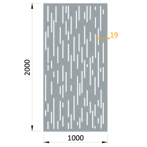 poškodený AL plech, vzor 8312, 1000x2000x3mm, bez povrchovej úpravy - slide 0