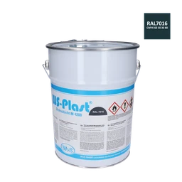 Antracitová polomatná farba na zinok a hliník, 11 kg