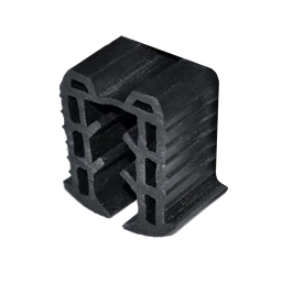 Gumové těsnění pro madlo 24 x 24 mm, sklo 8 - 11 mm