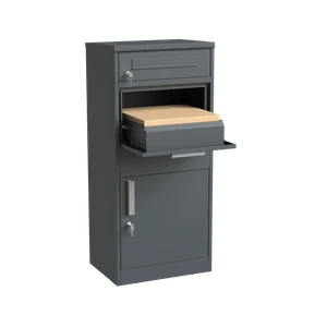Kombinovaný box na balíky s poštovní schránkou. Antracit RAL7016 - slide 3