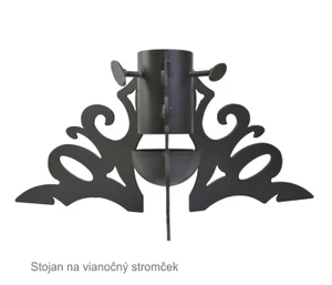 Stojan na vianočný stromček MODERN, čierny - slide 0