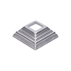 Krytka plechová, 80 x 80 x 29 mm, diera 27 x 27 mm, výlisok - slide 0