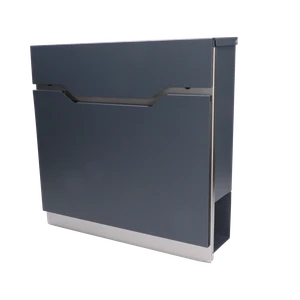 Poštová schránka, max. formát listu A4, AISI 410/RAL 7016 - slide 0