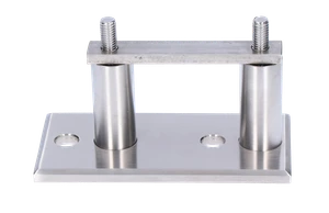 Úchyt pro boční kotvení sloupu na jokl, broušená AISI 304 - slide 0