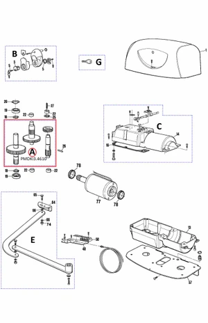 PMDKI3.4610 kit prevodovky pre HYPPO 24 V - slide 0