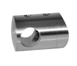 Držiak tyče ø 12 mm na trubku ø 48,3 mm, brúsená AISI 304