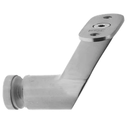 Držiak madla pevný na jokel, sklo 6 - 21,52 mm, AISI 304