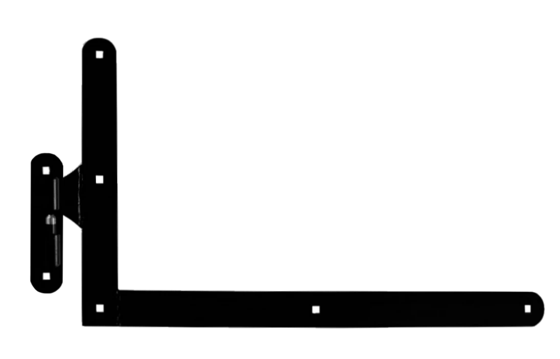 Kovanie spodné 400 x 650 mm  s čapom, povrch čierny lak