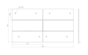 Spojka na hranol 100 x 100 mm, pozinkovaná oceľ - slide 4