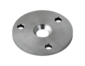 Kotevní deska ø 80 mm na dřevěný sloup, broušená AISI 304 - slide 1