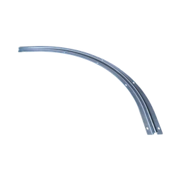 Vodicí profil pro brány, U ø16mm, poloměr 0,5m