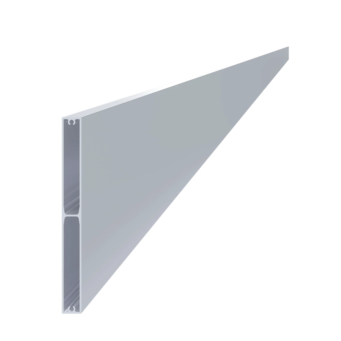 Al profil 160 x 16 x 6000 mm, bez povrchovej úpravy