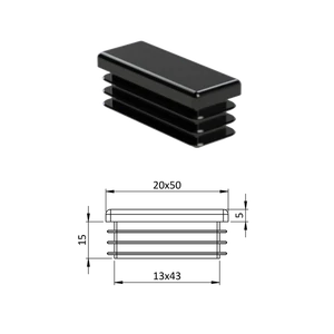 Krytka plastová 20 x 50 mm - slide 0