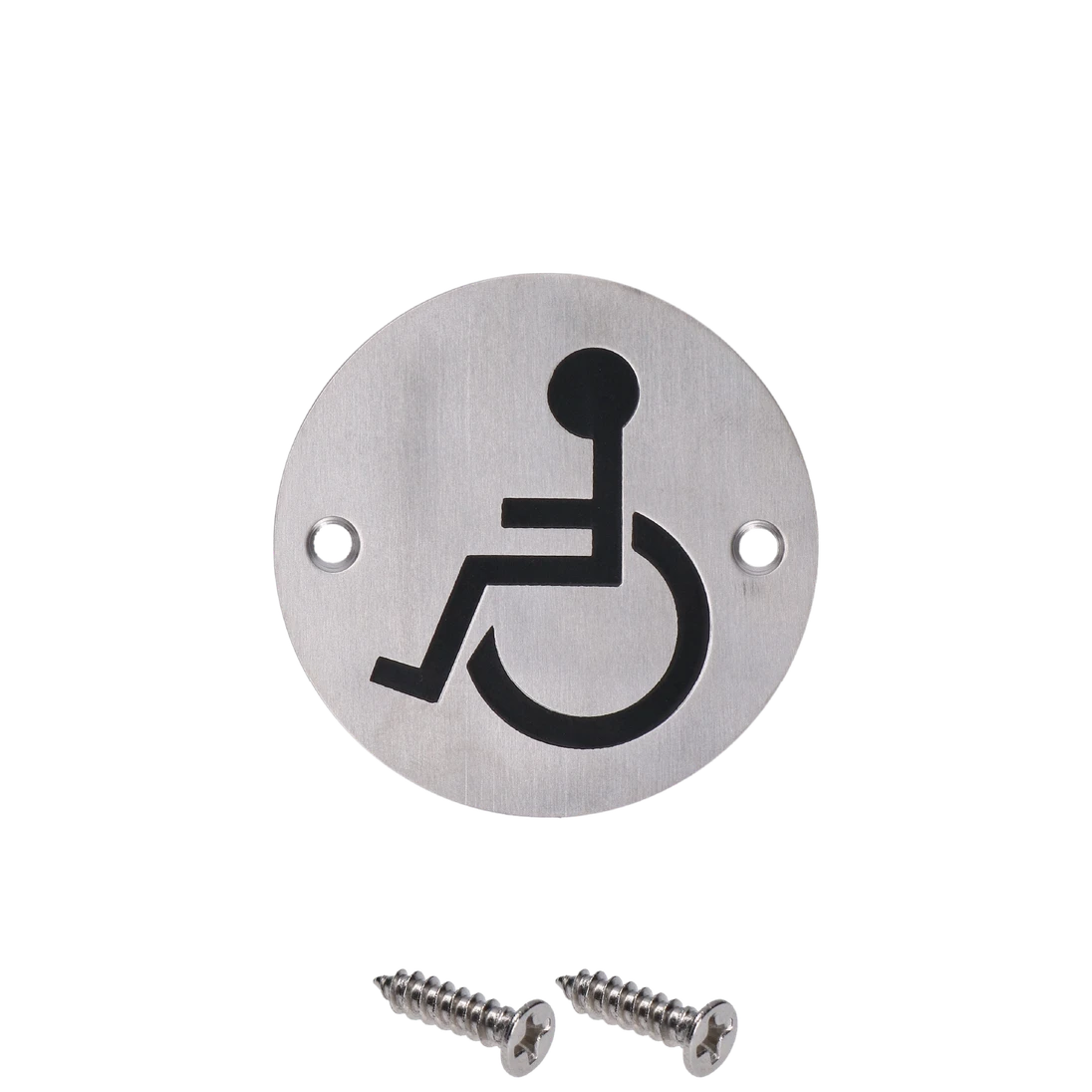 DOPREDAJ! Piktogram `Invalid`, okrúhly, brúsená nerez AISI 304