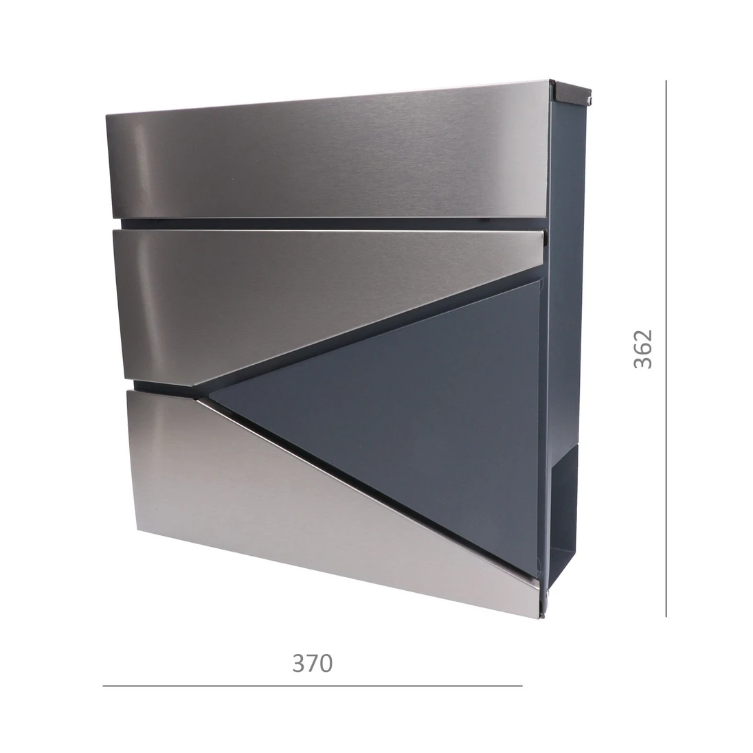 Poštová schránka, max. fomrát listu A4, AISI 410/RAL 7016