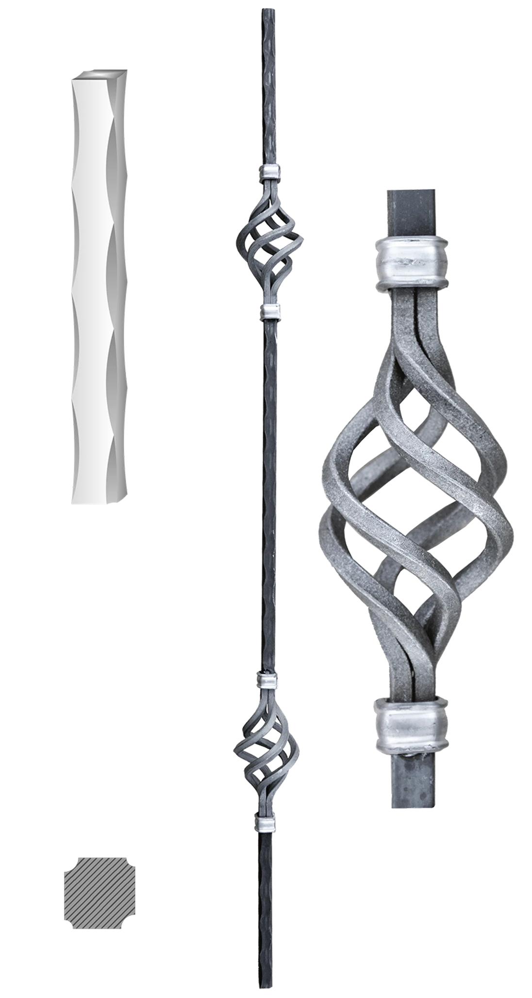 Tyč 12 x 12 mm, 60 x 1000 mm