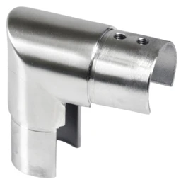 Prechod koleno 90°, lepený spoj, brúsená nerez AISI 304