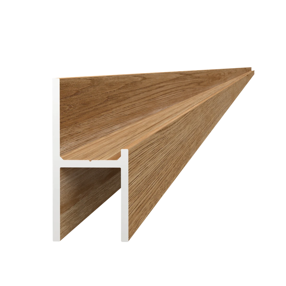 Poškodený UT profil 20,5 x 44 x 6000 mm, hliník štruktúra BUK