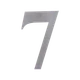 Číslo domové 7, s 3M páskou, brúsená nerez AISI 304