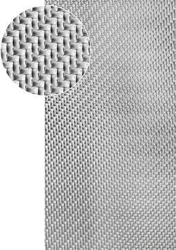 Plech pozinkovaný, 2000 x 1000 x 1,2 mm, 3D vzor pletenina