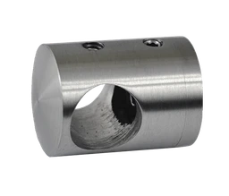 Držiak tyče ø 16 mm, plochý, brúsená nerez AISI 304