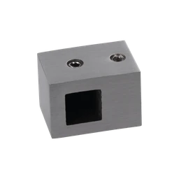 Držiak profilu 12 x 12 mm (L), plochý, brúsená AISI 304