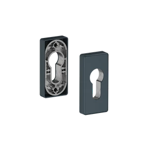 Hliníková rozeta pro cylindrickou vložku, RAL7016 matná - slide 0