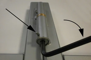 Samozatvárací pánt dvojdielny L = 165 mm, navárateľný - slide 3