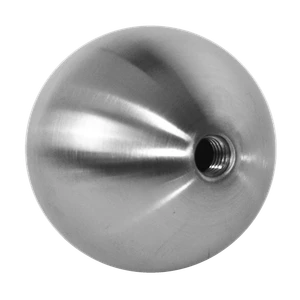 Koule dutá se závitem M8 / ø 50 mm, broušená nerez AISI 304 - slide 0
