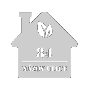 Domové číslo, vzor 002, bez povrchovej úpravy - slide 0