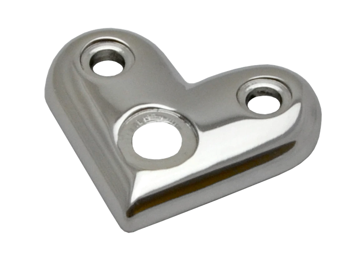 Nadpájacia platňa na trubku ø 42,4 mm, leštená AISI 304