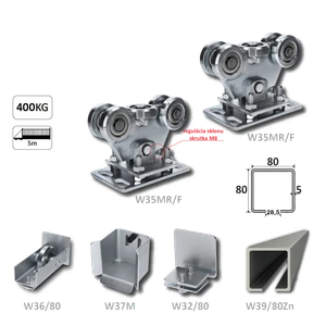 Samonos do 400 kg/5 m, profil 80 × 80 × 5 mm, Zn - slide 1