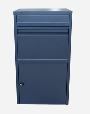 Box na balíky s prepadovou lištou, H = 720 mm, RAL 7016 - slide 0