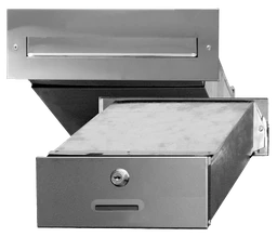 Schránka poštová, max. formát listu A4, leštená AISI 430