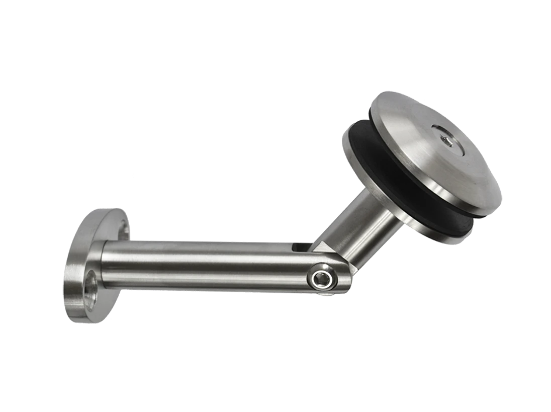 Kotvení spodní na skleněný přístřešek, broušená AISI 304