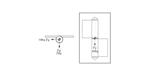 Pánt s platňou dvojdielny L = 160 mm (ľavý) - slide 2
