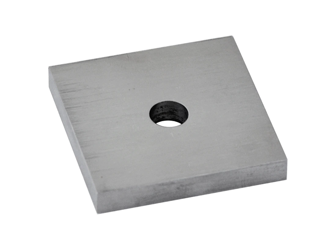 Podložka horní 40 x 40 x 6 mm, broušená nerez AISI 304