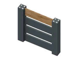 Vzorek Al výplně plotu