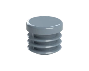 Vnútorná krytka guľatá ø 20 mm, plastová, sivá - slide 1