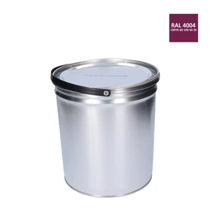 Barva antikorozní polomatná na zinek 5 kg bordeaux-růžová - slide 0