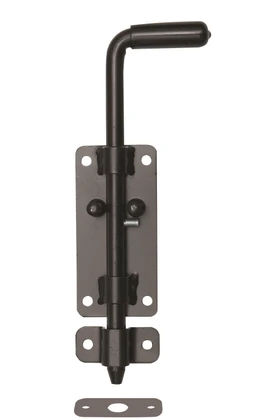 Rígeľ ø 12 mm, L = 220 mm, čierny lak s protikusom