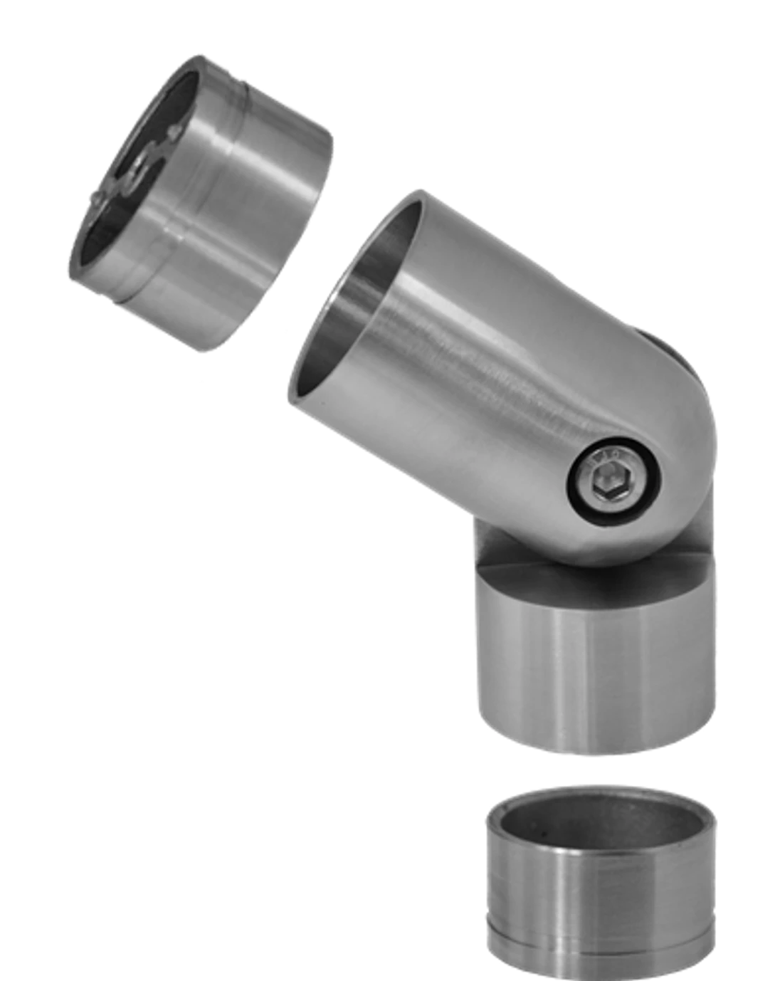 Spojovací oblouk s kloubem s mezikusy, ø 42 mm, AISI 304