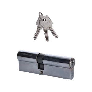 Cylindrická vložka EURO 25/25 mm, niklová, 3 kľúče - slide 0